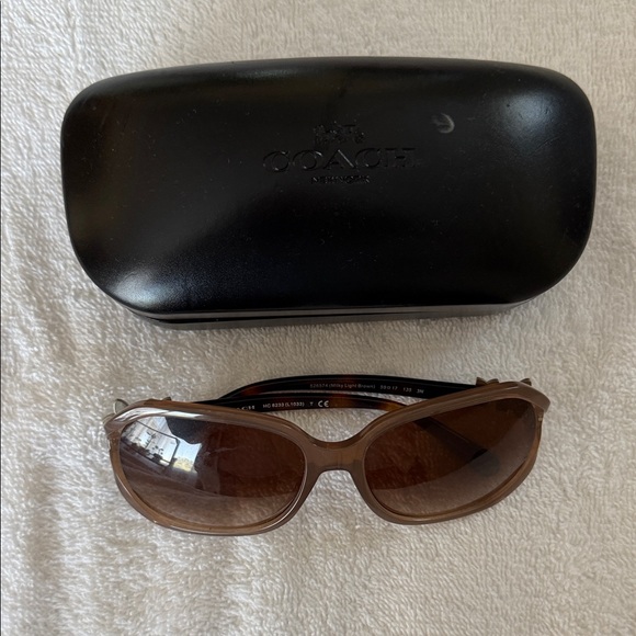 Coach Tortoise Shell Sunglasses - Picture 1 of 4